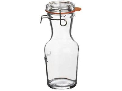 Jarra de Vidro com Tampa Transparente 500ml