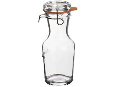 Jarra de Vidro com Tampa Transparente 500ml