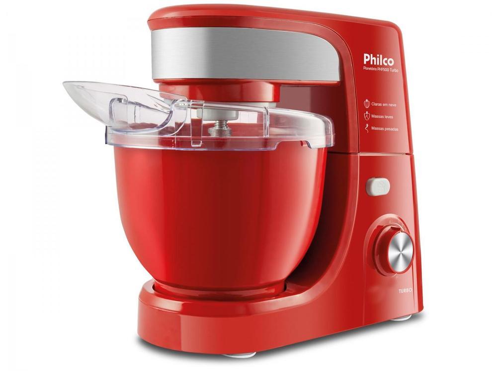 Batedeira Planetária Philco Vermelha 500W PHP500 Turbo 11 Velocidades - 3