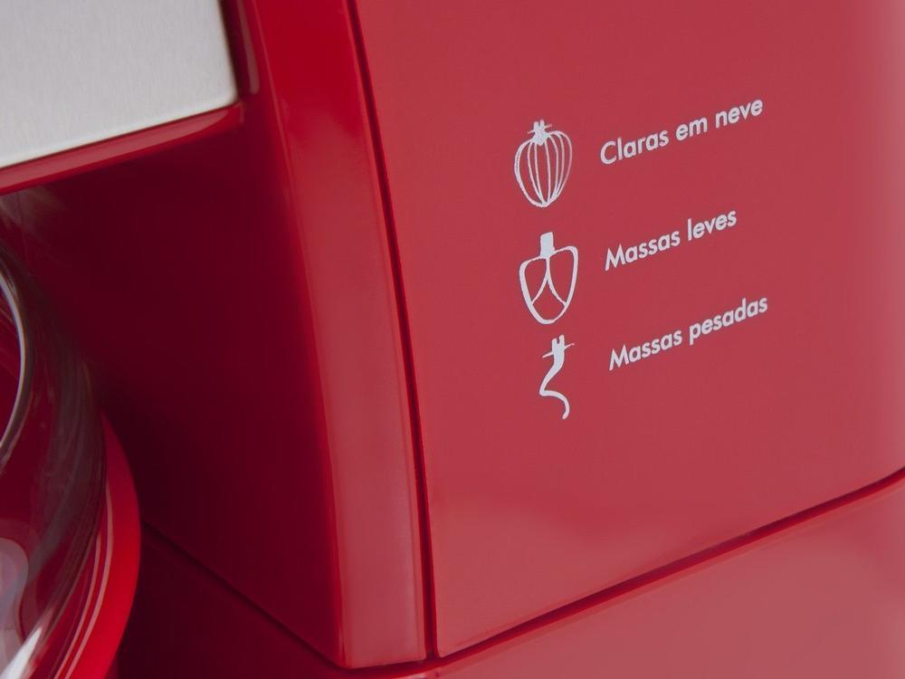Batedeira Planetária Philco Vermelha 500W PHP500 Turbo 11 Velocidades - 9