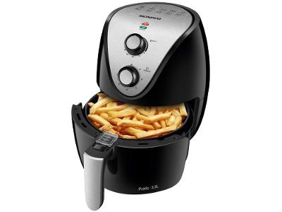 Fritadeira Elétrica sem Óleo/Air Fryer Mondial Family-IV AF-30I Preta 3,5L com Timer
