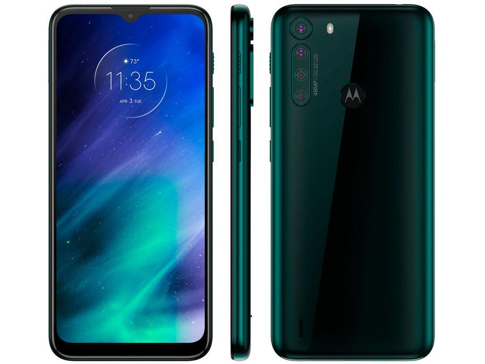 Smartphone Motorola One Fusion 128GB Verde - Esmeralda 4GB RAM 6,5” Câm. Quádrupla + Selfie 8MP - 1