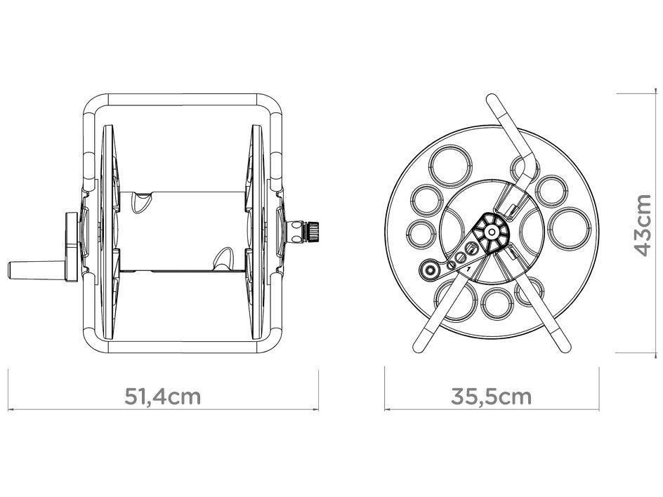 Enrolador de Mangueira Tramontina 78594000  - 2