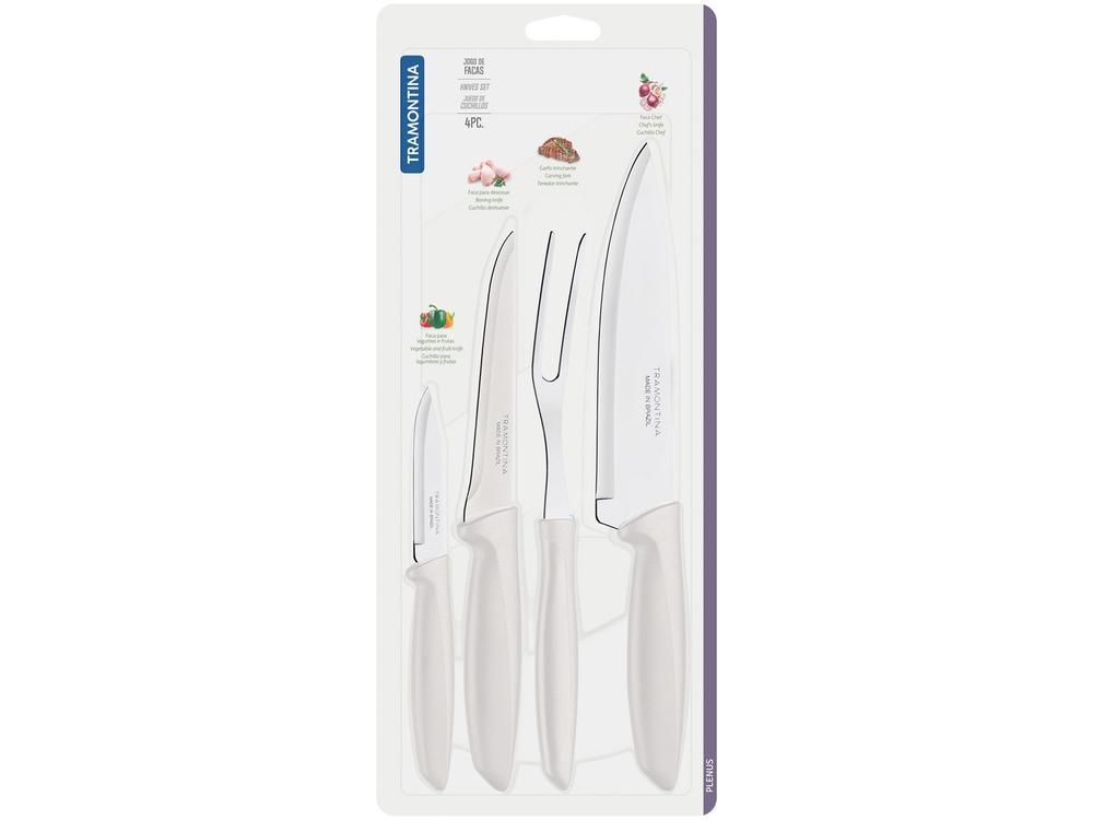 Jogo de Facas Tramontina Inox Plenus 4 Peças - 4