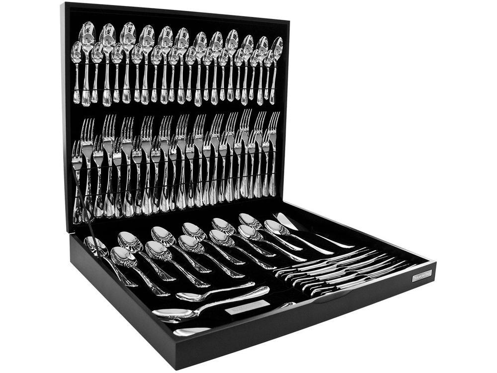 Faqueiro Tramontina Inox 76 Peças Zurique 66986304 com Estojo - 1