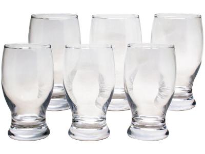 Jogo de Copos de Vidro 240ml 6 Unidades Haus