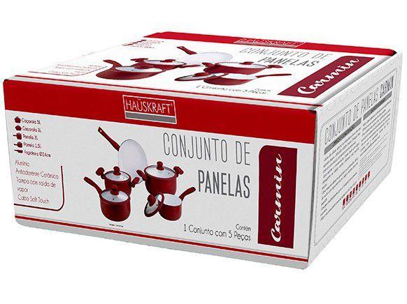 Jogo de Panelas Hauskraft Revestimento Cerâmico - 2