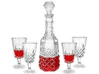 Licoreira de Vidro 1L com 4 Taças Hauskraft - 1