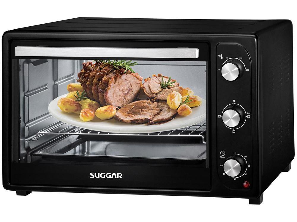 Forno Elétrico de Bancada Suggar Preto 50L com Grill - 1