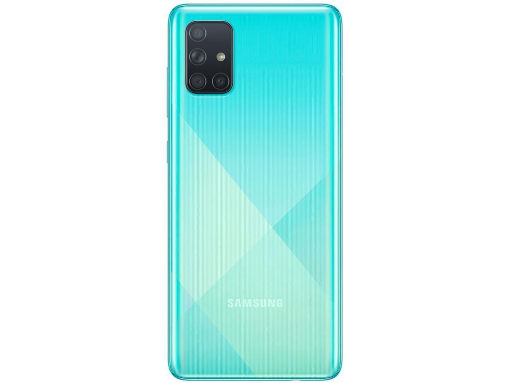 Smartphone Samsung Galaxy A71 128GB Azul 4G - 6GB RAM Tela 6,7” Câm. Quádrupla + Selfie 32MP - 8