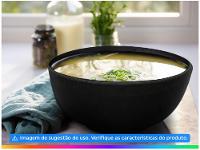 Bowl de Cerâmica Preto Hauskraft Charlotte PCLN214/PT 580ml - 2