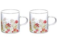 Jogo de Canecas de Vidro 125ml Hauskraft Le Jardin 2 Peças - 1