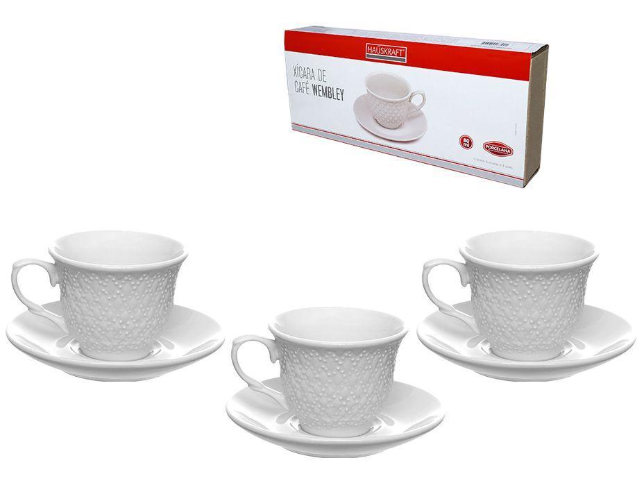 Jogo de Xícaras de Café de Porcelana 80ml Wembley - 3