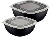 Jogo de Potes Hermético Tramontina com Tampa Quadrado 2L e 4L Burger 2 Peças - 1