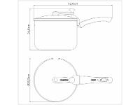 Panela Pipoqueira Tramontina Antiaderente de Alumínio 4,8L 22cm Vermelho Paris - 5