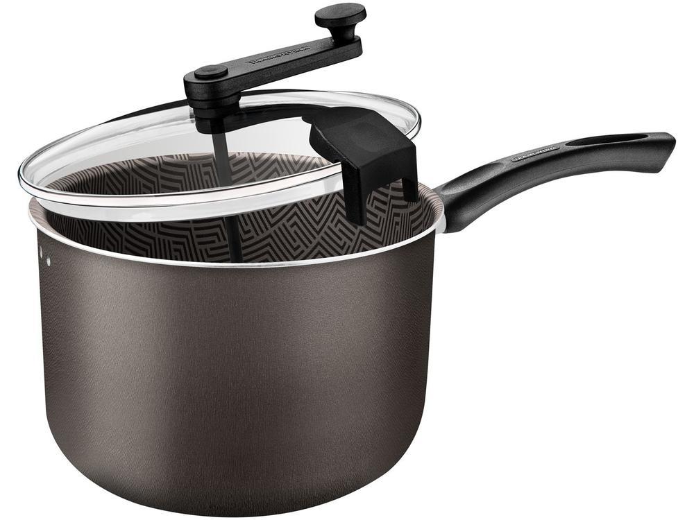 Panela Pipoqueira Tramontina Antiaderente de Alumínio 4,8L 22cm Chumbo Paris - 3