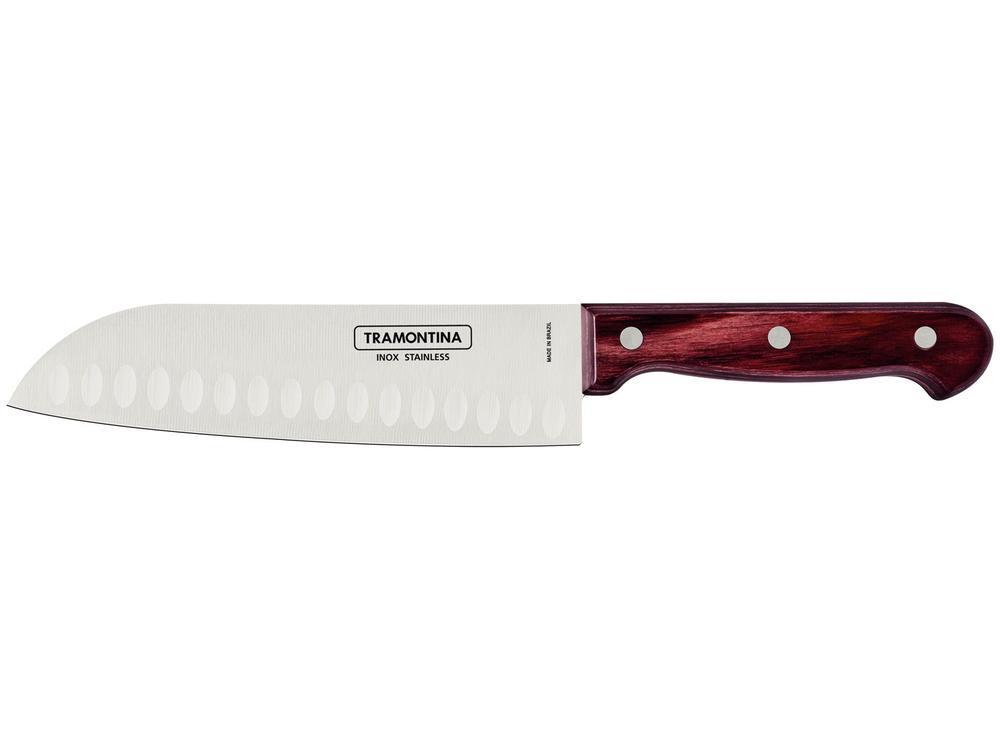 Faca Multiuso Tramontina Inox 7" Polywood Santoku - 1