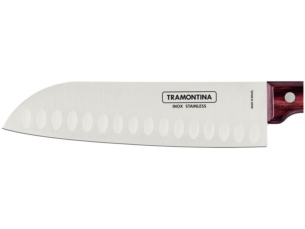 Faca Multiuso Tramontina Inox 7" Polywood Santoku - 2