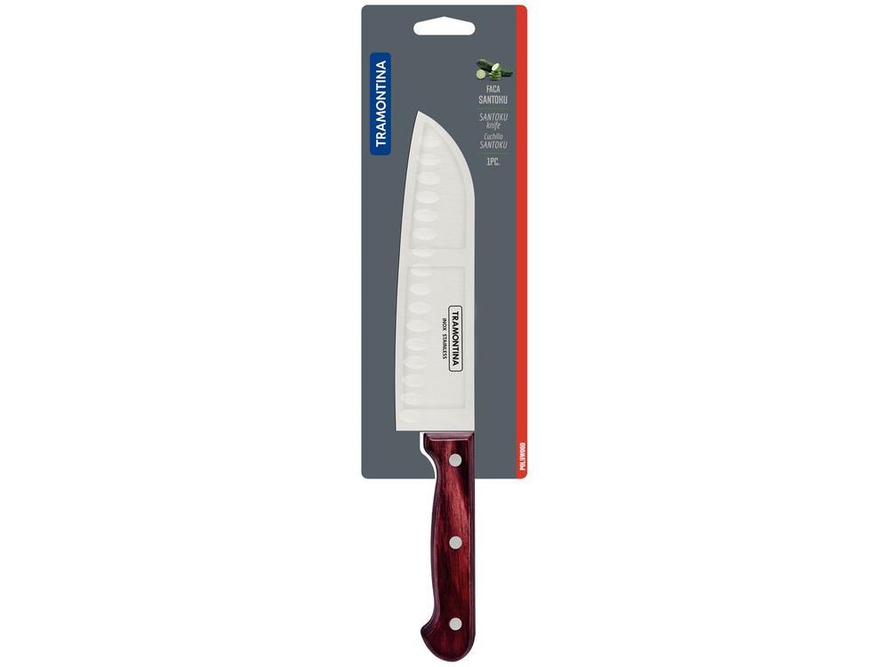 Faca Multiuso Tramontina Inox 7" Polywood Santoku - 3