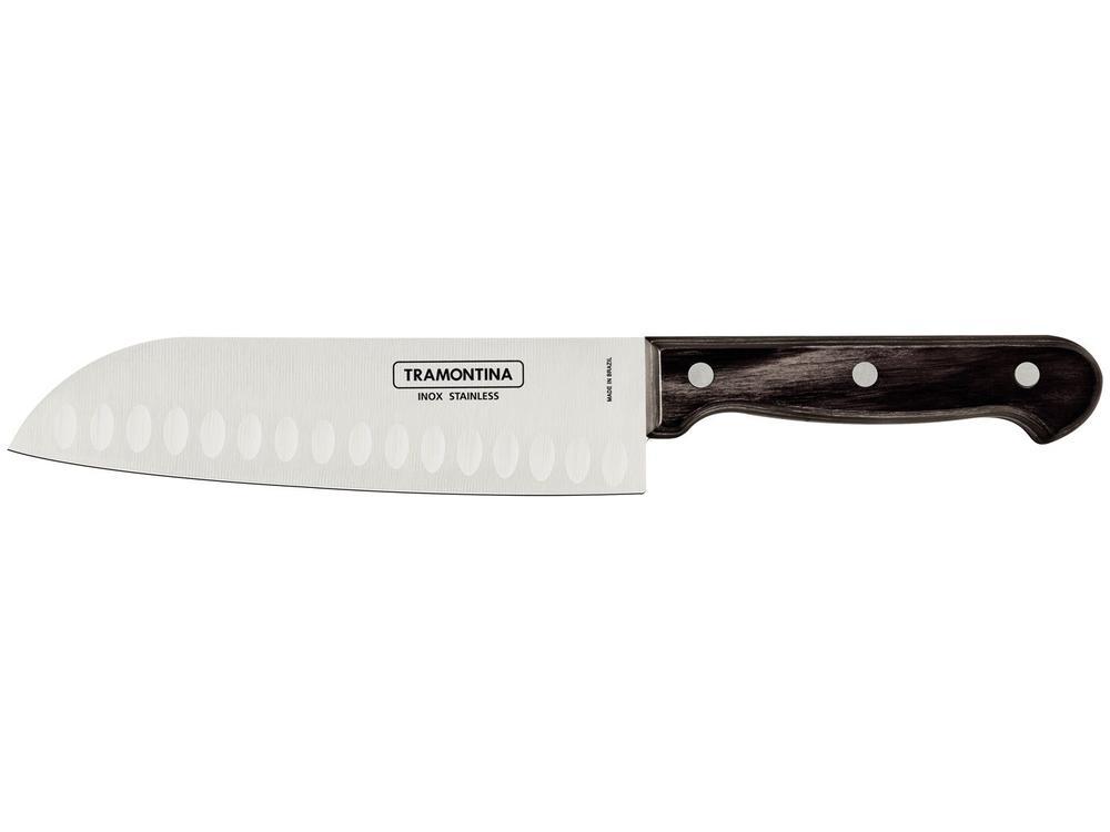 Faca Multiuso Tramontina Inox 7" Polywood Santoku - 1