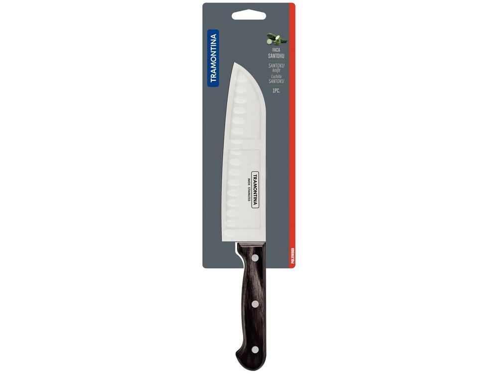Faca Multiuso Tramontina Inox 7" Polywood Santoku - 3