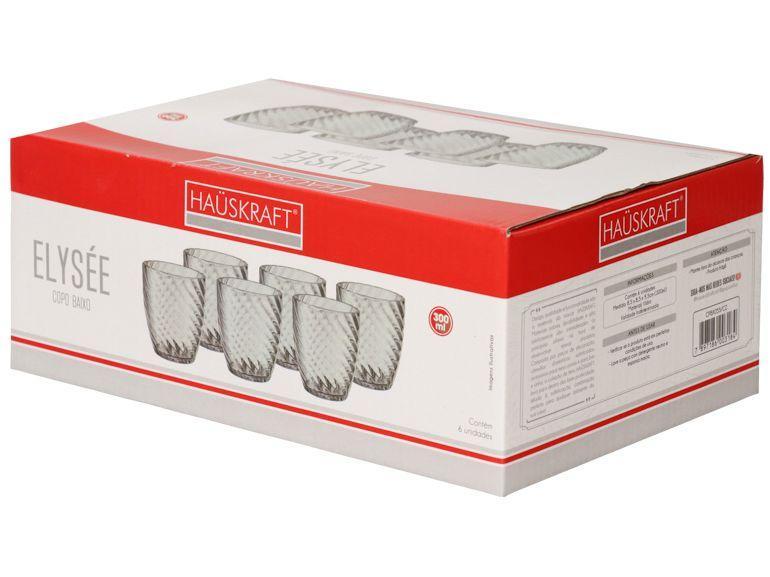 Jogo de Copos de Vidro 300ml 6 Peças Hauskraft Elysée - 3