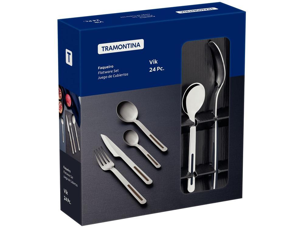 Faqueiro Tramontina Inox 24 Peças Vik - 5