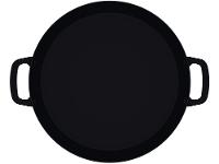 Paellera Tramontina de Ferro 38cm 5,1L Professional Preta - 1