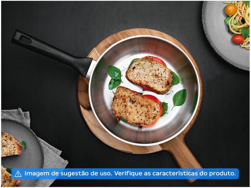 Frigideira Tramontina Inox Fundo Triplo Brava Baquelite 28cm - 2