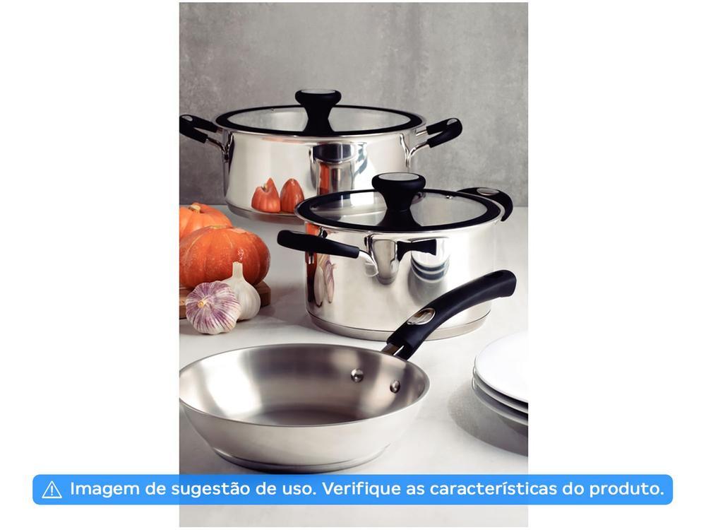 Frigideira Tramontina Inox Fundo Triplo Solar Silicone 62135240 24cm - 16