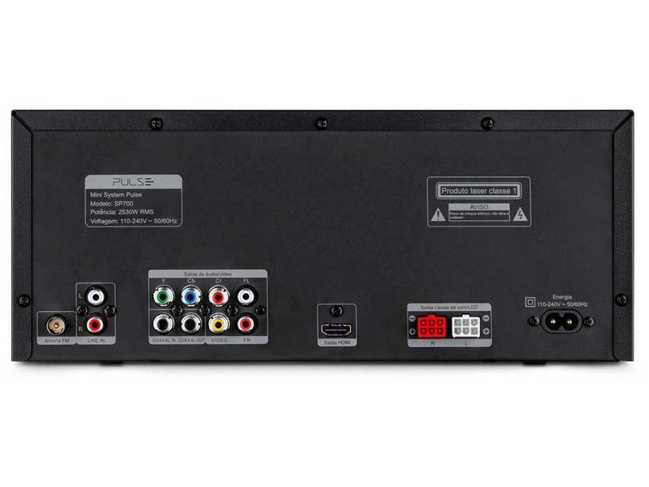 Mini System Pulse Bluetooth 2350W DVD USB  - 7