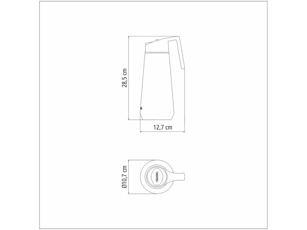 Bule de Chá e Café Térmico com Tampa 1L Tramontina Exata 61638100 - 6