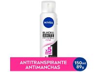 Desodorante Antitranspirante Aerossol Nivea Invisible Black & White Clear Feminino 150ml - 11