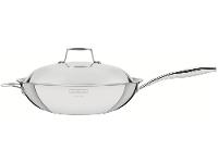 Panela Wok Antiaderente Tramontina Inox Grano 32cm - 1