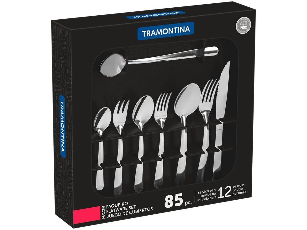 Faqueiro Tramontina Inox 85 Peças Malibu - 1