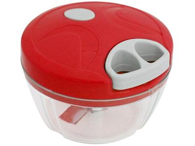 Mini Triturador de Alho Cebola Frutas Vegetais - Manual Hauskraft TRAL-002 Inox