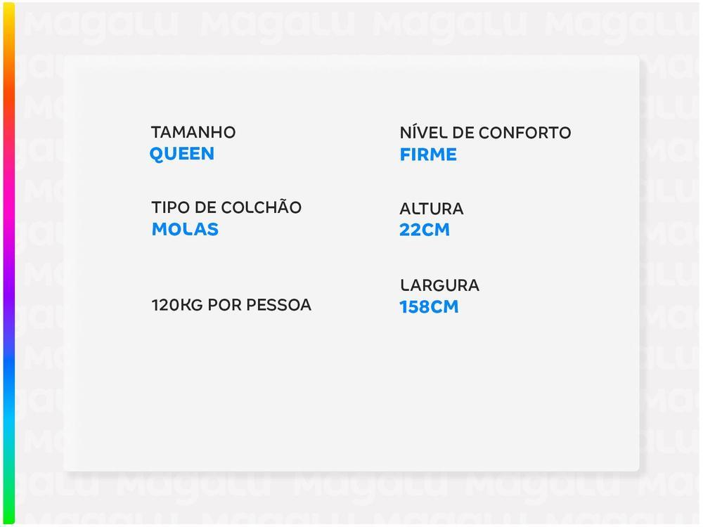 Colchão Queen Reconflex de Molas Ensacadas 22x158x198cm Rouge - 3