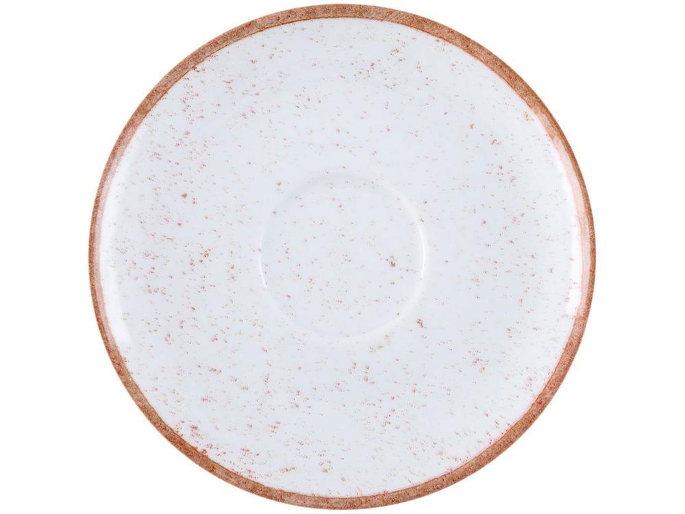 Aparelho de Jantar 20 Peças Tramontina Redondo Porcelana Branco e Marrom Mare - 6