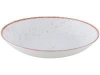 Aparelho de Jantar 20 Peças Tramontina Redondo Porcelana Branco e Marrom Mare - 8