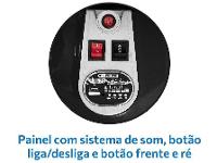 Moto Elétrica Infantil 12V Speed GT Bandeirante - 10