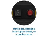 Quadriciclo Infantil Elétrico Preto e Amarelo - 6