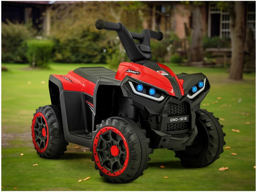 Quadriciclo Infantil Elétrico Preto e Vermelho - 2