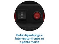 Quadriciclo Infantil Elétrico Preto e Vermelho