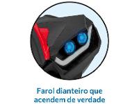 Quadriciclo Infantil Elétrico Preto e Vermelho - 6