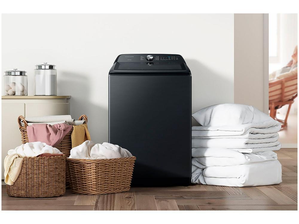 Lavadora de Roupas Samsung Inverter 23kg Inox 12 Programas de Lavagem Preto Caviar WA23B - 11