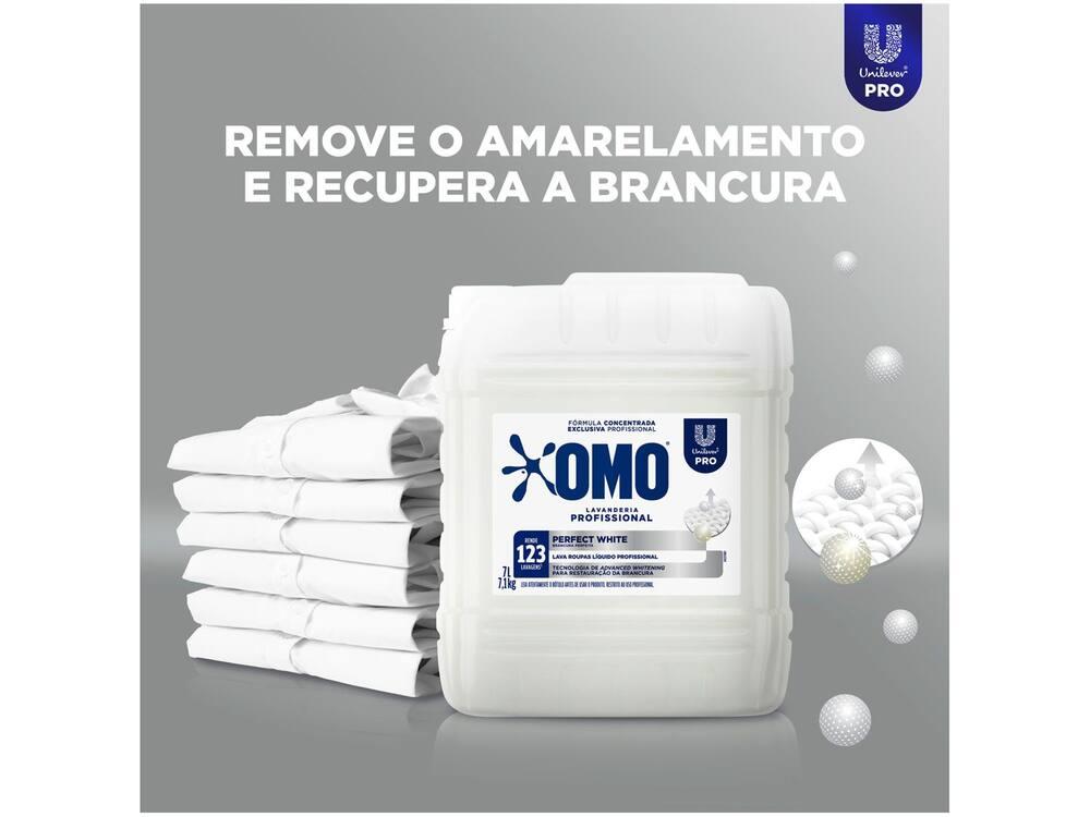 Sabão Líquido Concentrado OMO Lavanderia Profissional Perfect White 7L - 5