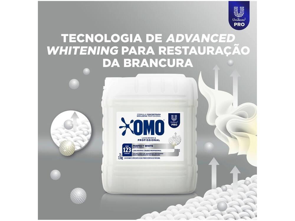 Sabão Líquido Concentrado OMO Lavanderia Profissional Perfect White 7L - 6