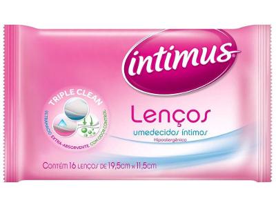 Lenços Umedecidos Intimus Triple Clean