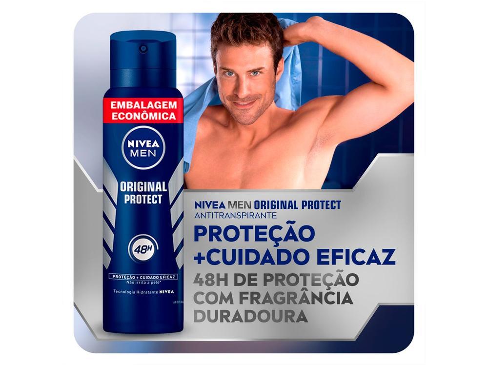 Desodorante Aerossol Antitranspirante Nivea Men Original Protect Masculino 48 horas 200ml - 10