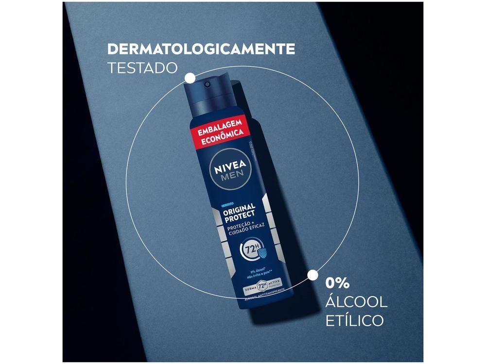 Desodorante Aerossol Antitranspirante Nivea Men Original Protect Masculino 48 horas 200ml - 7
